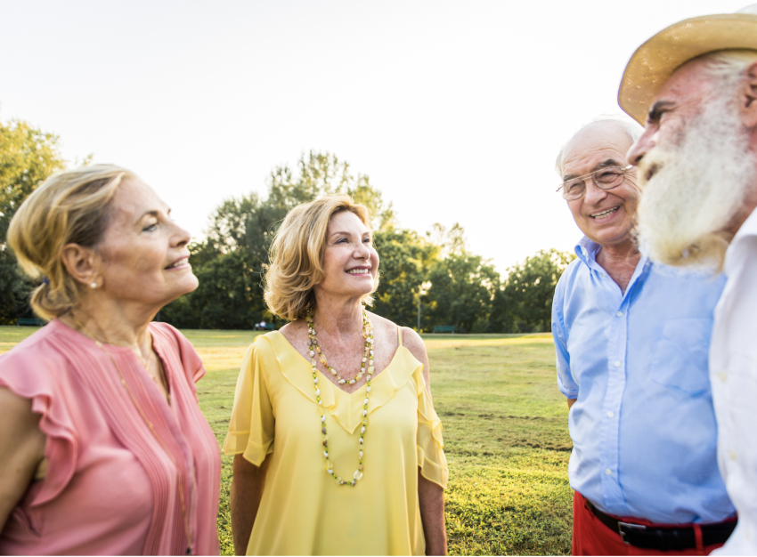Texan family smiling